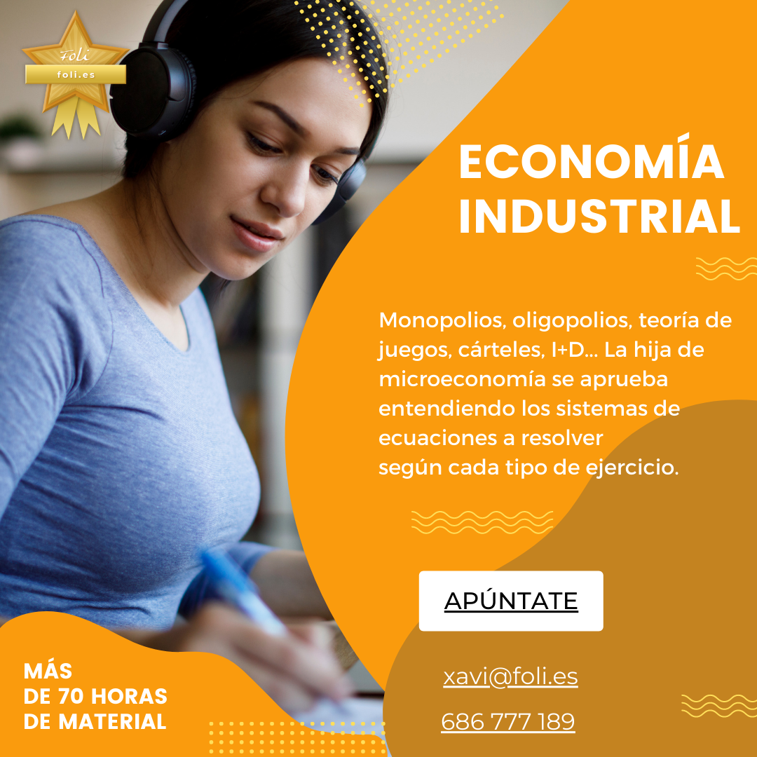 Alumna con cascos estudia economía industrial con nuestras clases particulares de ADE